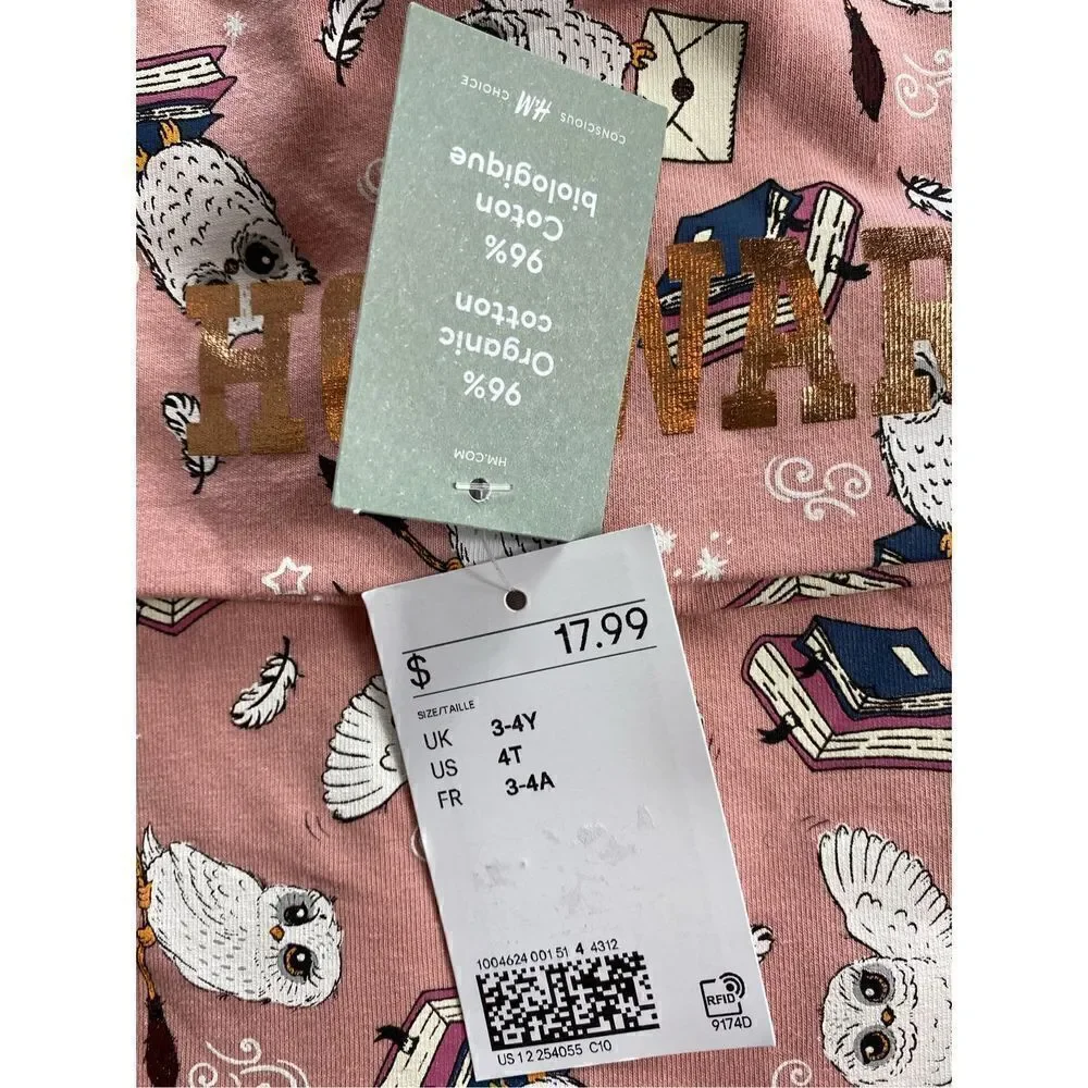 H&M Girl’s Size 4T Harry Potter Beanie and Scarf Set